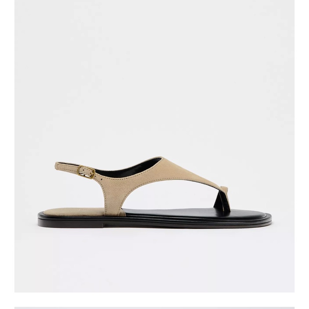 Zara Tan Minimalist T-Strap